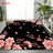 Large Area Rug, Pink Cherry Blossom Floral Pattern, Machine Washable Non Slip, Indoor Decor for Living Room Bedroom Entryway Front Door Kitchen Balcony Apartment Cozy Home-129037029