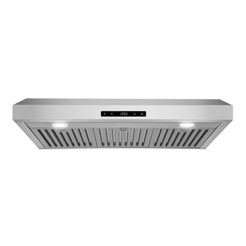 30 Inch Stainless Steel Under Cabinet Range Hood with LED Lights