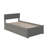 Daurice Solid Wood Platform Bed with Panel Footboard & Storage Drawers-352388110-364139124