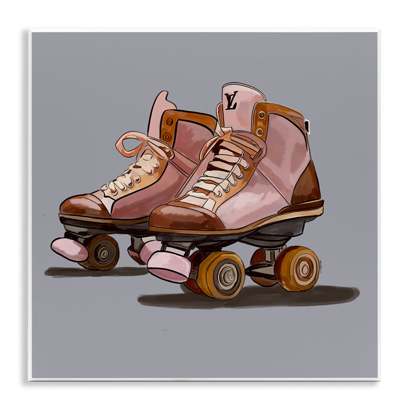 "Roller Skates on Grey", art mural par Amelia Noyes
