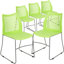 Chaises de vestibule empilables en plastique avec dossier en nid d'abeille Oliverson-1496206835-1496206845-1541484609