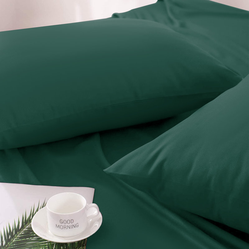 Jaramiah Super Soft Plain Microfiber PillowCase, Emerald