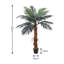 120cm Simulated Plant Indoor Outdoor Palm Tree Decor with Pot