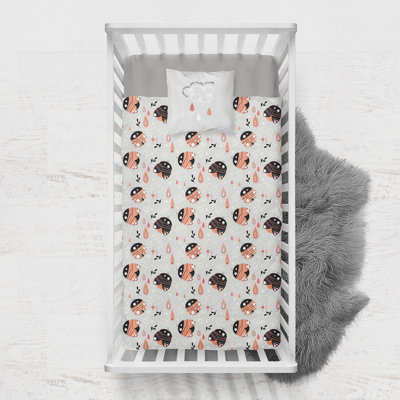 Ensemble de literie pour lit de bébé 3 pièces Melina Little Ladybug