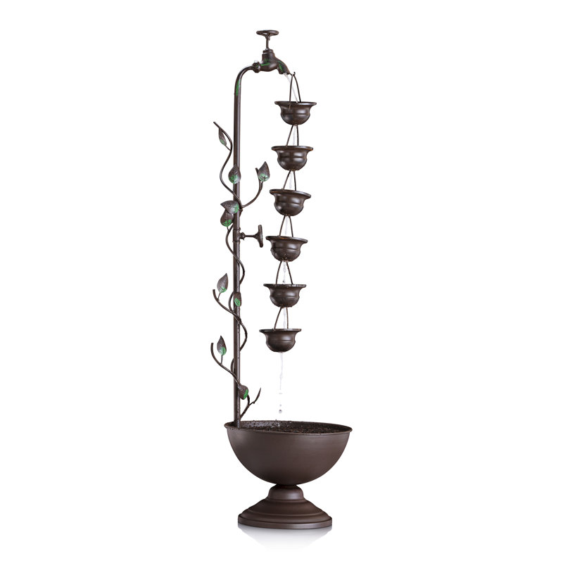 Outdoor Metal Sculptural Fountain
