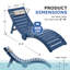 Chaise longue en PEHD pour piscine de 0 à 9 po d'eau-1010506877