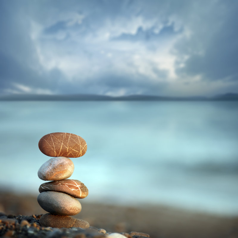 Balance In Peace - Wrapped Canvas Print, 122cm H x 122cm W x 3.8cm D