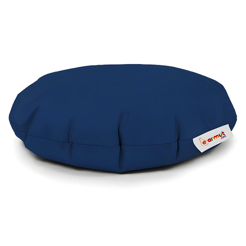 Waterproof Garden Bean Bag Chair, Dark Blue, 39.4 in Diameter x 39.4 in H | 100% Polyester Fabric, 100% Original Bead Styrofoam, Max Weight Capacity: 440 lbs | Hidden Double Zipper, Modern Design for Outdoor & Relaxation