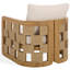 Chaise de patio en teck Skipper