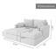 Canapé-lit avec housse de rangement l 63,4 po, canapé modulaire confortable et moderne avec coussins-236387206