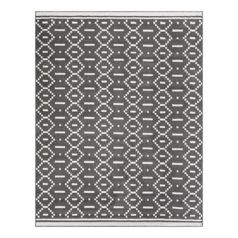 Ivy Bronx Begna Nathanyl Rug Gray, Rectangle 7'10" x 10'