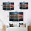«Dallas Beautiful Cityscape Spot II - Dallas», ensemble de reproductions d'art mural en métal