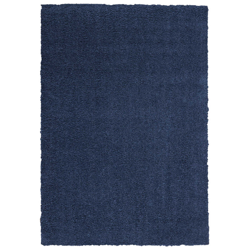 Tapis bleu marine Wauhillau, Rectangle 5 pi x 7 pi