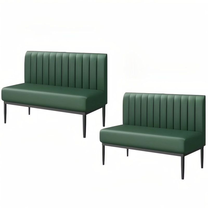 Banc rembourré en similicuir Meegan
