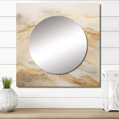 Art mural miroir de salon Mahsiah