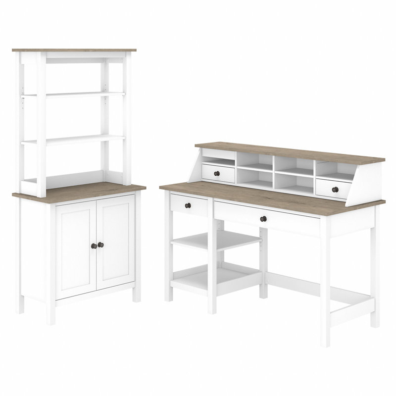 Aspen 4 Piece Computer Desk Office Set
