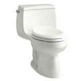 Gabrielle Comfort Height One-Piece Elongated 1.28 GPF Toilet with Aquapiston Flush Technology and Left-Hand Trip Lever