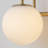 Kaynen Dimmable Vanity Light With Milky - White Spherical Glass Shades-1366122788-1353080694