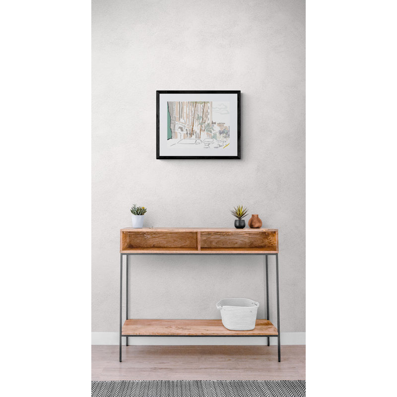 Art Deco L.A. Framed Print, 16" H x 20" W, Black Framed Paper