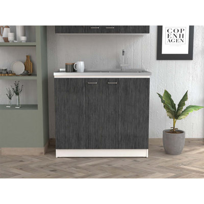 Armoire d'évier avec évier intégré TUHome Napoles