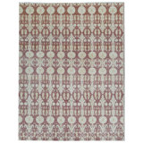 Floral Wool Ikat Area Rug