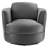 Pirouette Performance Velvet Swivel Armchair-319718231