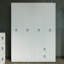 Nebras 4 Door Solid + Manufactured Wood Wardrobe