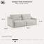 Canapé-lit convertible Serta Gabi 90,2 po (229,7 cm) Queen Size, pliable et compact, en chenille-91113148