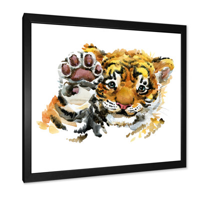 Illustration d'un mignon petit tigre - sur
