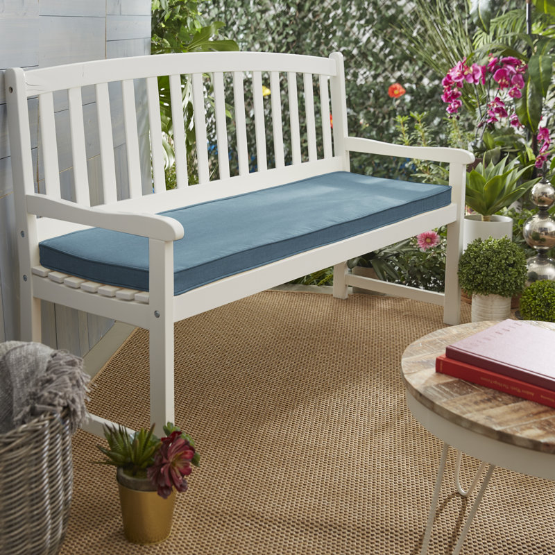 Coussin de siège d'extérieur Sunbrella, H 2 po x l 48 po x P 17 po, Sunbrella® Spectrum denim