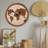 Kalene World Map Wall Clock