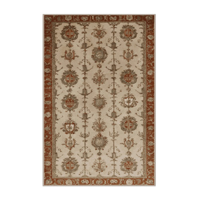 Machine Washable French Brown Area Rug