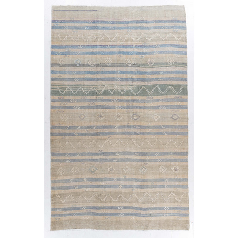 One-of-a-Kind 6'6 X 10'11 Flatweave Area Rug