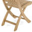 Chaise d'appoint de patio pliante en teck
