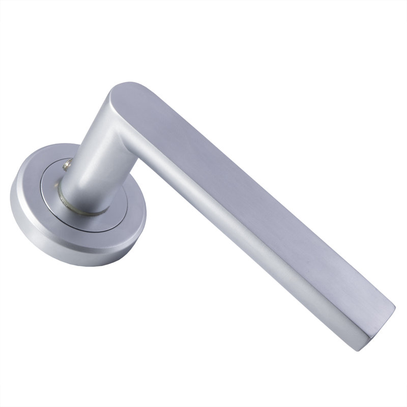 Serozzetta Latch Door Handle, Satin Chrome