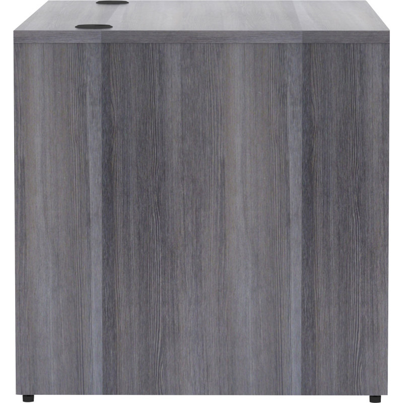Weathered Charcoal Laminate Rectangular Desk Shell