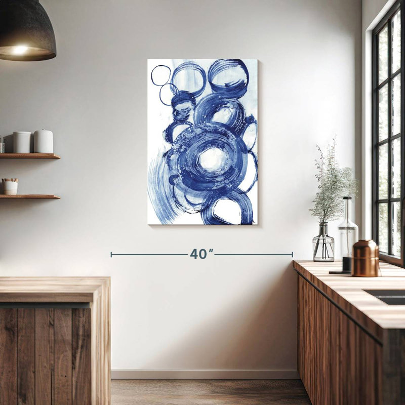 Étude du cercle bleu Avery II, H 36 po x l 24 po