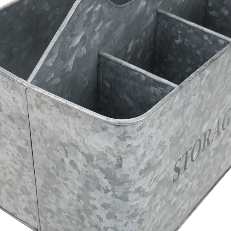 Metal Rectangle Flatware Caddy