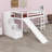 Space-Saving Stairway Loft Bed-128933219