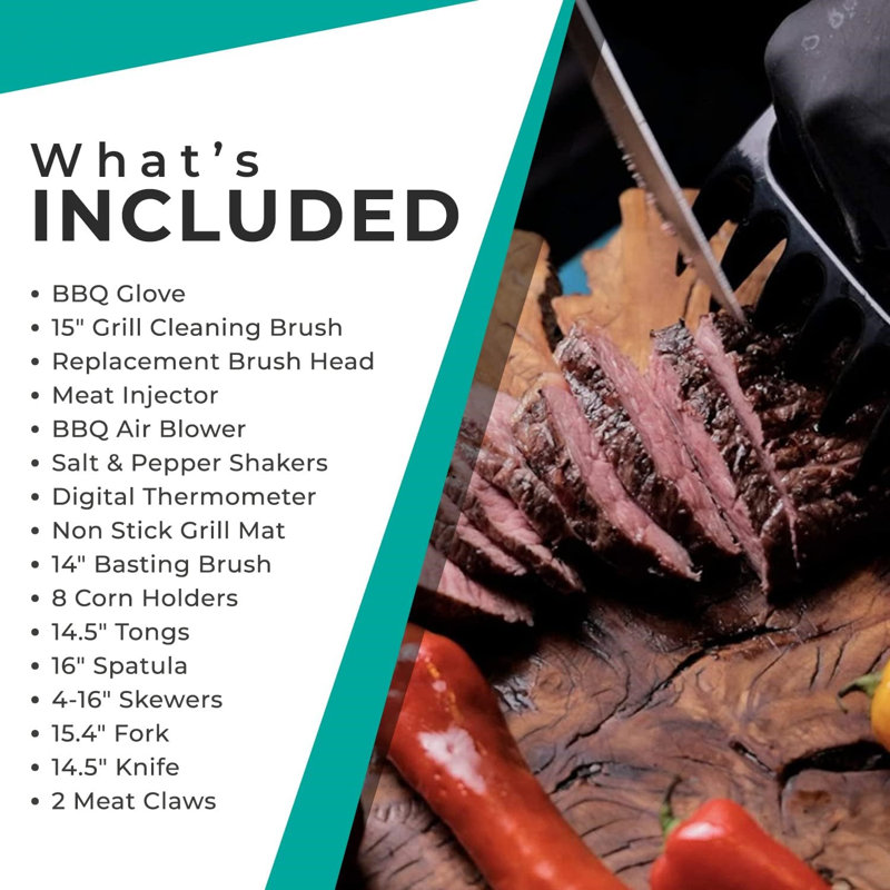 Stainless Steel Dishwasher Safe Grilling Tool Set
