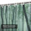Rideau de douche vert avec 12 crochets Trail-525457581