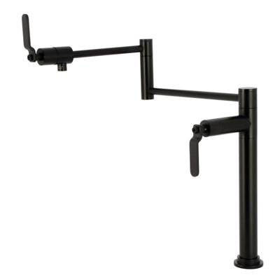 Kingston Brass Whitaker Two-Handle 1-Hole Deck Mount Pot Filler Faucet