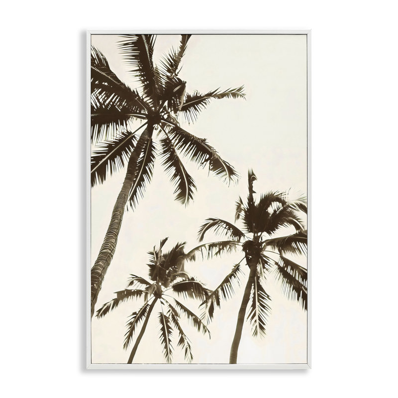Giclée classique de silhouette de palmiers, design par LSR Design Studio, H 18 po x l 12 po