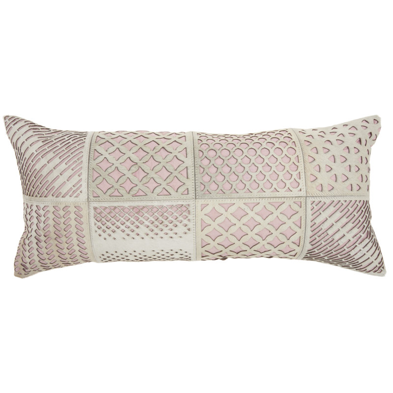 Patchwork Throw Pillow, Rose