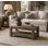 Table basse en bois massif avec rangement Easthampton