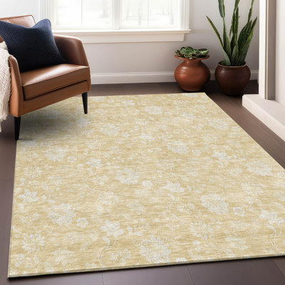 Premium Machine Washable Prisco Honey Rug