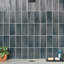 Nabi Subway 4.5x9 Fluted Ridged Crackled Glossy Glass Tile-358377047