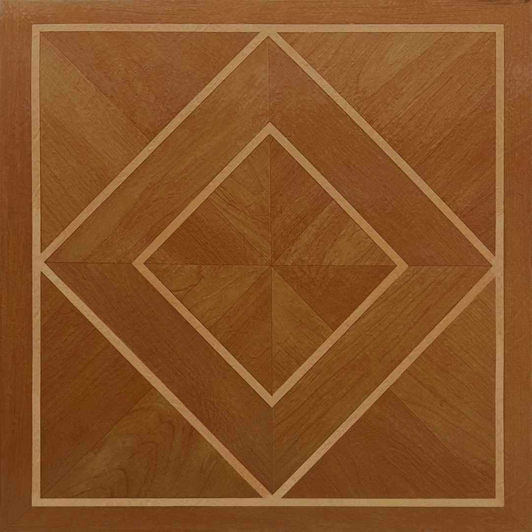Nexus Border Inlaid Parquet 12" x 12" x 1.2mm Luxury Vinyl Tile Achim Importing Co