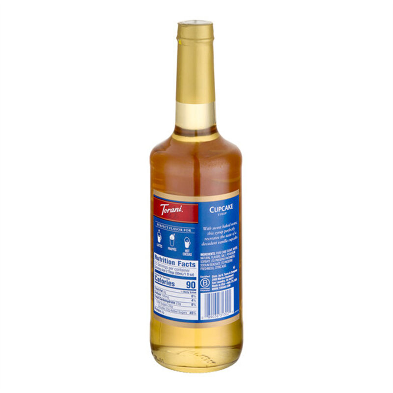 Bouteille en verre de 750 ml pour sirop à saveur de petit gâteau Torani WS-880363020