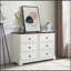 Commode à 6 tiroirs Modern Farmhouse pour chambre à coucher, commode de tiroir de chambre en bois avec 6 tiroirs de rangement, commode à 6 tiroirs pour chambre-1627148434